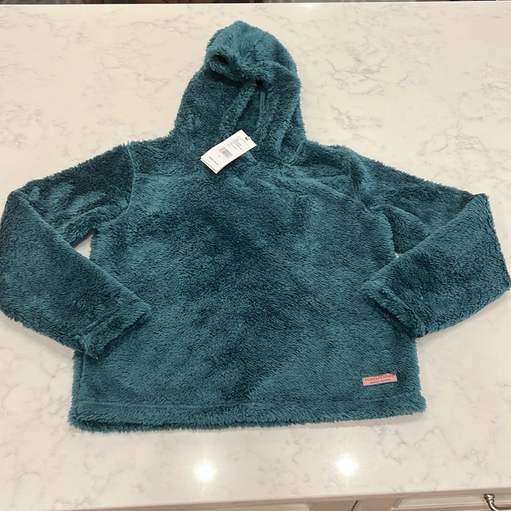 Girls L (size 14) new Vineyard Vines Hooded Shep Shirt